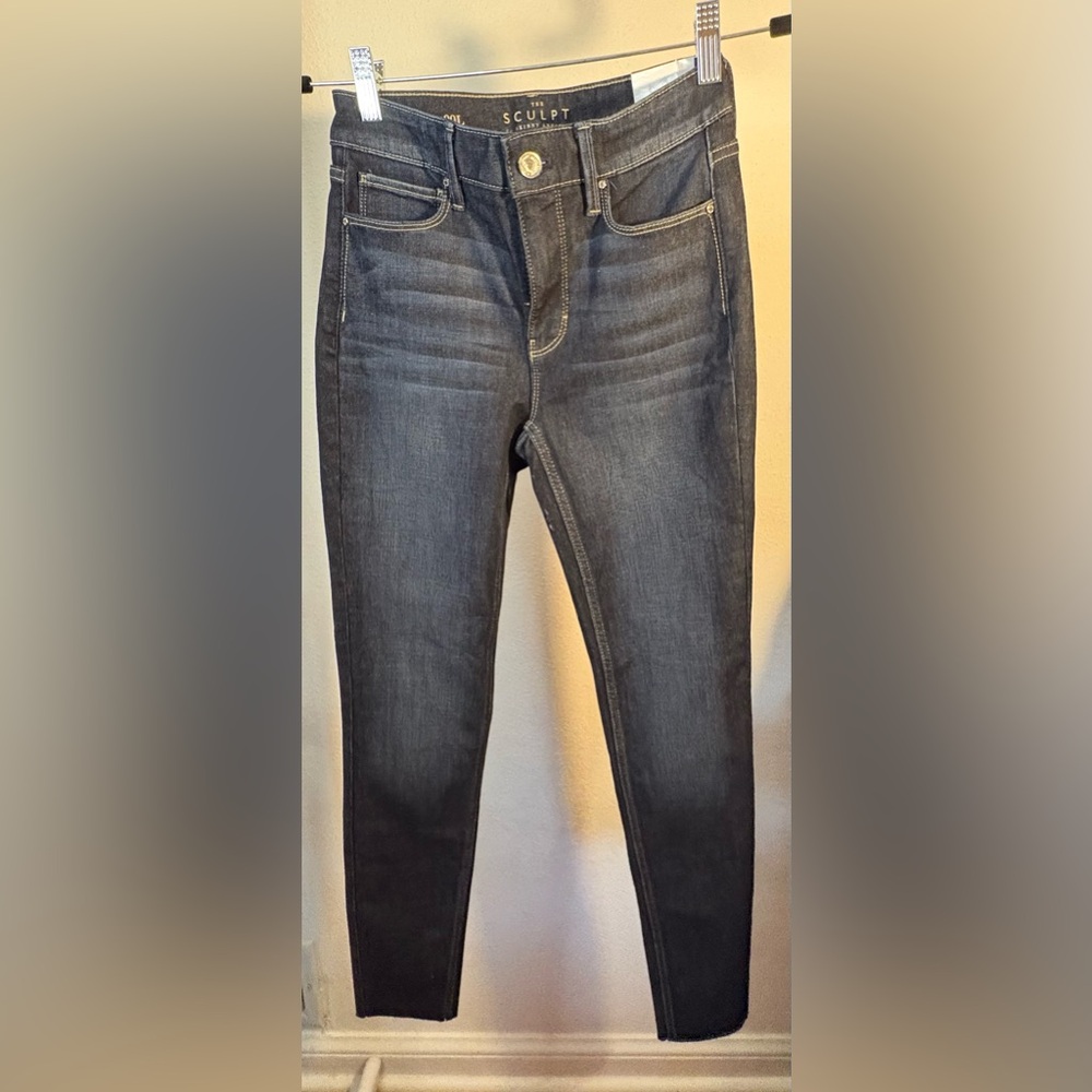 White House Black Market Charcoal Skinny Jeans